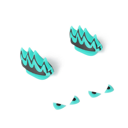 Aletas y Ojos de Kaiju Nuclear para Sharkicks Pro